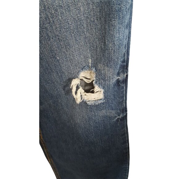 Aeropostale Mens Jeans Slim Boot Destroyed Distressed Tag 33/34 Fit 34 X 33 - Picture 11 of 11